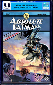 ABSOLUTE BATMAN #1 CGC 9.8 PHILIP TAN NYCC 2024 EXCL "HOMAGE" VARIANT