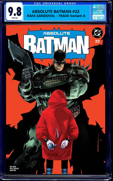 Absolute Batman #22 Rafa Sandoval GITD Glow in the Dark Natali Sanders Two Face Penguin First Print InHyuk Lee Ben Oliver Scarecrow Nick Dragotta Scott Snyder Joker Jock Catwoman Harley Quinn Foil Joker Wolverine Deadpool Virgin Variant DC Comics Marvel Comics Spider-man X-Men Batman Joker East Side Comics Virgin Exclusive