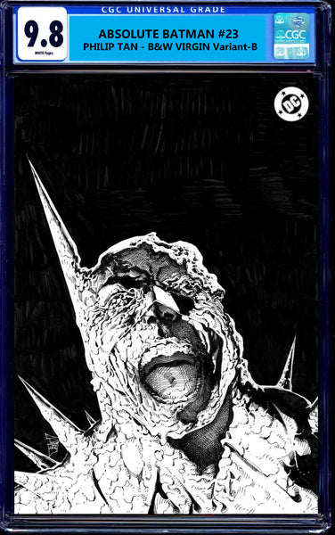 ABSOLUTE BATMAN #23 CGC 9.8 PHILIP TAN EXCL B&W & TRADE CLAYFACE VARIANT OPTIONS LTD 300