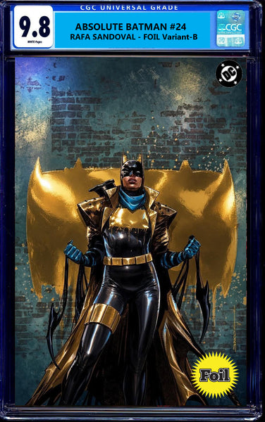 Absolute Batman #24 Redcode Rafa Sandoval GITD Glow in the Dark Natali Sanders Two Face Penguin First Print InHyuk Lee Ben Oliver Scarecrow Nick Dragotta Scott Snyder Joker Jock Catwoman Harley Quinn Foil Joker Wolverine Deadpool Virgin Variant DC Comics Marvel Comics Spider-man X-Men Batman Joker East Side Comics Virgin Exclusive