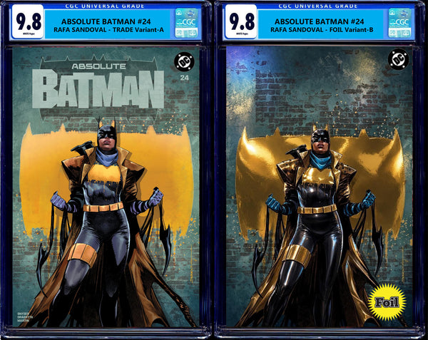 Absolute Batman #24 Redcode Rafa Sandoval GITD Glow in the Dark Natali Sanders Two Face Penguin First Print InHyuk Lee Ben Oliver Scarecrow Nick Dragotta Scott Snyder Joker Jock Catwoman Harley Quinn Foil Joker Wolverine Deadpool Virgin Variant DC Comics Marvel Comics Spider-man X-Men Batman Joker East Side Comics Virgin Exclusive