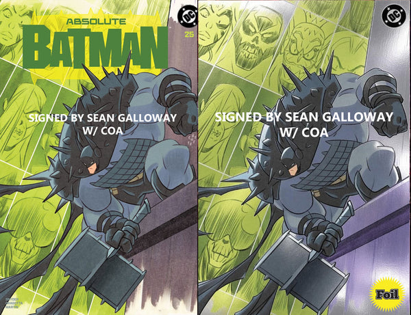 ABSOLUTE BATMAN #25 SEAN GALLOWAY SIGNED EXCL FOIL & TRADE ANIMATED VARIANT OPTIONS