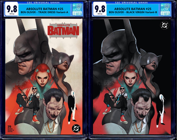 Absolute Batman #25 NYCC Ben Oliver Rafa Sandoval Glow in the Dark Natali Sanders First Print Nick Dragotta Scott Snyder Joker Jock Catwoman Harley Quinn Foil Variant DC Comics Marvel Comics Spider-man X-Men Batman Joker East Side Comics Virgin Exclusive