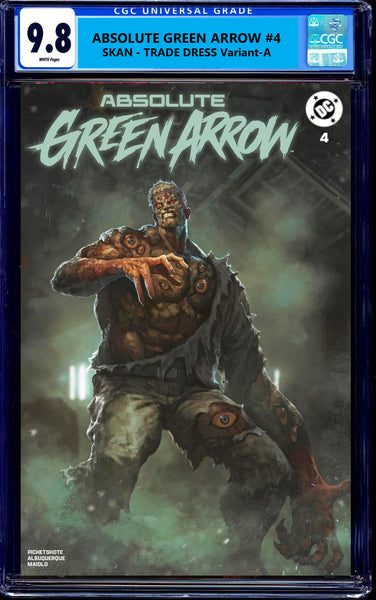 Absolute Green Arrow #4 Skan Srisuwan Solomon Grundy GITD Glow in the Dark Natali Sanders Two Face Penguin First Print InHyuk Lee Ben Oliver Scarecrow Nick Dragotta Scott Snyder Joker Jock Catwoman Harley Quinn Foil Joker Wolverine Deadpool Virgin Variant DC Comics Marvel Comics Spider-man X-Men Batman Joker East Side Comics Virgin Exclusive