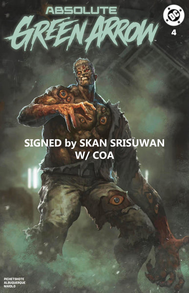 Absolute Green Arrow #4 Skan Srisuwan Solomon Grundy GITD Glow in the Dark Natali Sanders Two Face Penguin First Print InHyuk Lee Ben Oliver Scarecrow Nick Dragotta Scott Snyder Joker Jock Catwoman Harley Quinn Foil Joker Wolverine Deadpool Virgin Variant DC Comics Marvel Comics Spider-man X-Men Batman Joker East Side Comics Virgin Exclusive
