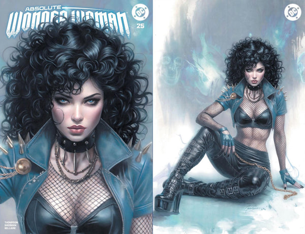 Absolute Wonder Woman Batman #25 NYCC Ben Oliver Rafa Sandoval Glow in the Dark Natali Sanders First Print Nick Dragotta Scott Snyder Joker Jock Catwoman Harley Quinn Foil Variant DC Comics Marvel Comics Spider-man X-Men Batman Joker East Side Comics Virgin Exclusive