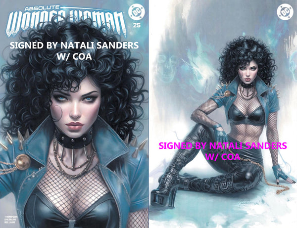 Absolute Wonder Woman Batman #25 NYCC Ben Oliver Rafa Sandoval Glow in the Dark Natali Sanders First Print Nick Dragotta Scott Snyder Joker Jock Catwoman Harley Quinn Foil Variant DC Comics Marvel Comics Spider-man X-Men Batman Joker East Side Comics Virgin Exclusive