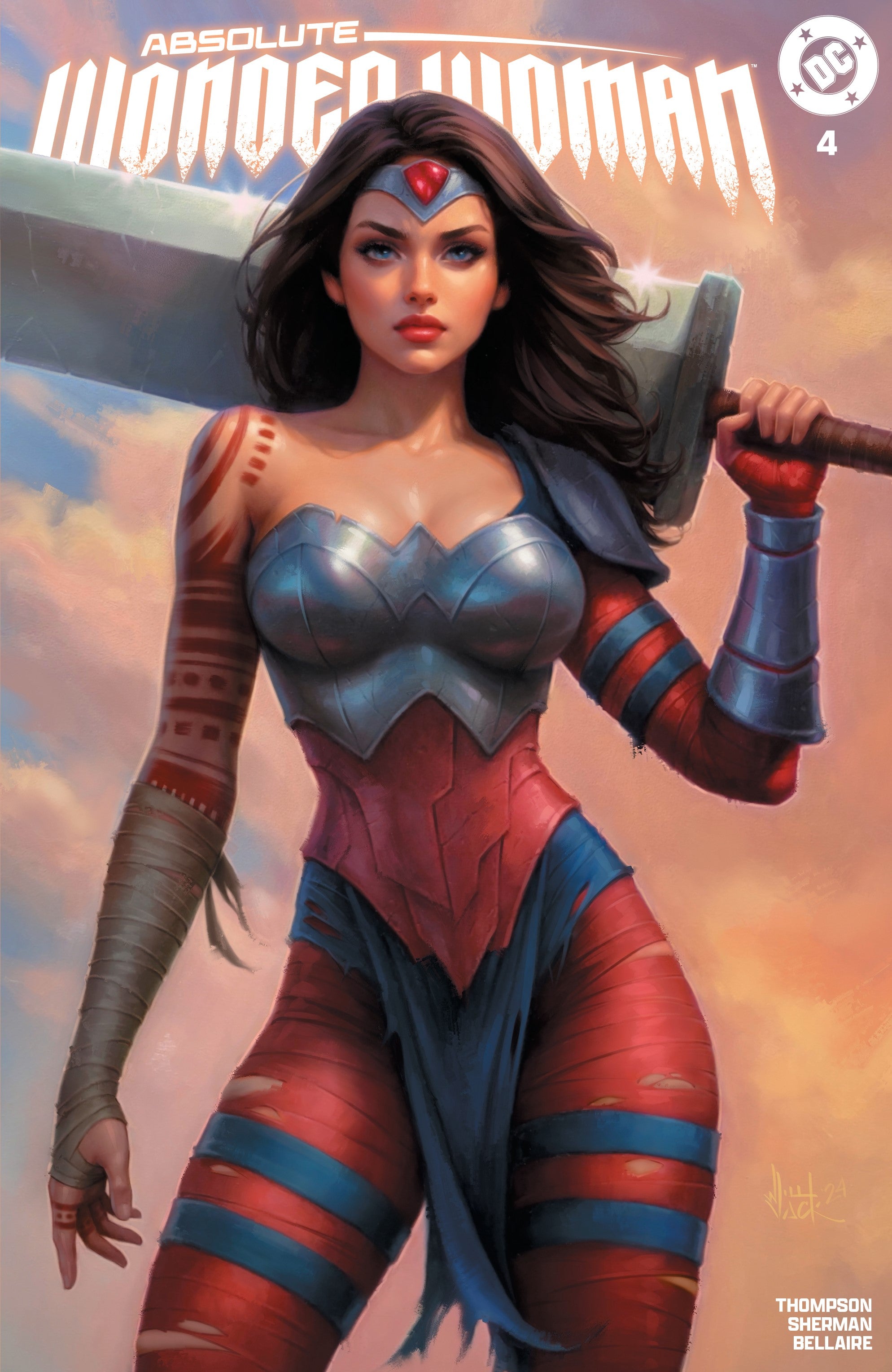 Absolute Wonder Woman 4 エクスクルーシブ アメコミリーフ ABSOLUTE WONDER WOMAN #4 FIRST PRINT WILL JACK EXCL TRADE & VIRGIN