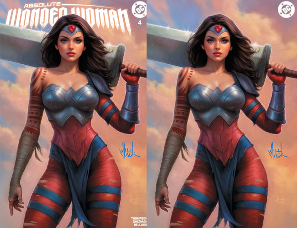 ABSOLUTE WONDER WOMAN #4 WILL JACK SIGNED COA TRADE & VIRGIN VARIANT OPTIONS