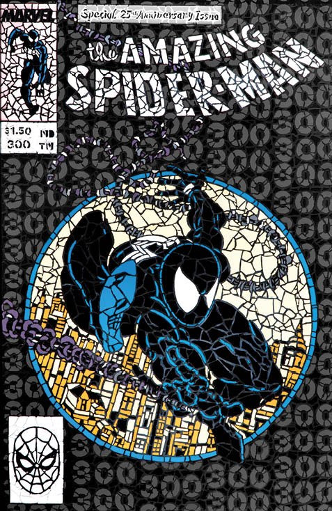 AMAZING SPIDER-MAN #300 FACSIMILE NYCC EXCL SHATTERED "BLACK" VARIANT-B