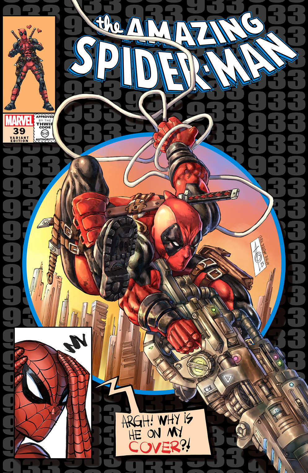 AMAZING SPIDER-MAN #39 ALAN QUAH DEADPOOL RED & BLACK VARIANT
