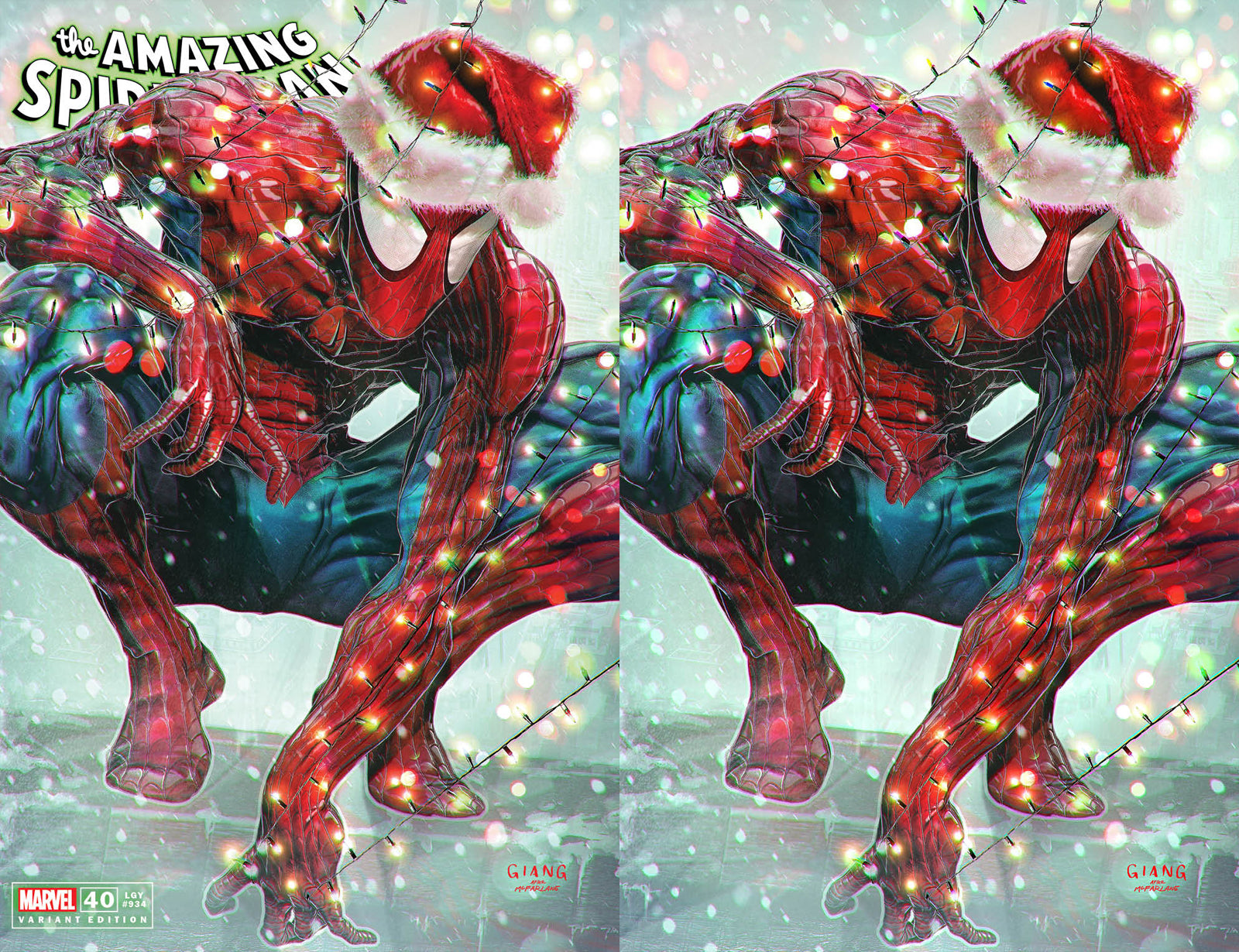 Amazing Spider-man 40 Christmas John Giang Deadpool Miles Morales Venom Virgin Variant DC Comics Marvel Comics X-Men Batman Joker East Side Comics Virgin Exclusive cgc signed ss comics