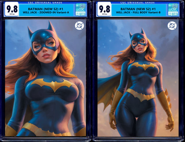 BATMAN (NEW 52) #1 CGC 9.8 WILL JACK EXCL BATGIRL VIRGIN VARIANT OPTIONS