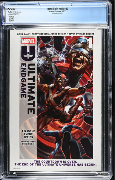 INCREDIBLE HULK #30 CGC 9.8 KYLE HOTZ 1:25 RI VARIANT PREQUEL ORIGIN OF INFERNAL