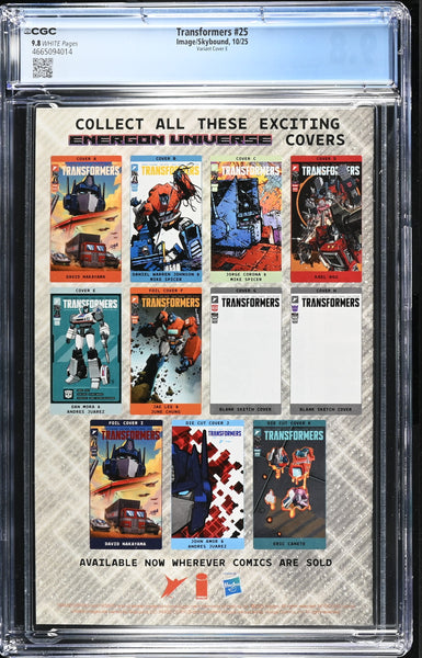 TRANSFORMERS #25 CGC 9.8 DAN MORA 1:50 RI JAZZ VARIANT G.I. JOE KIRKMAN 2025