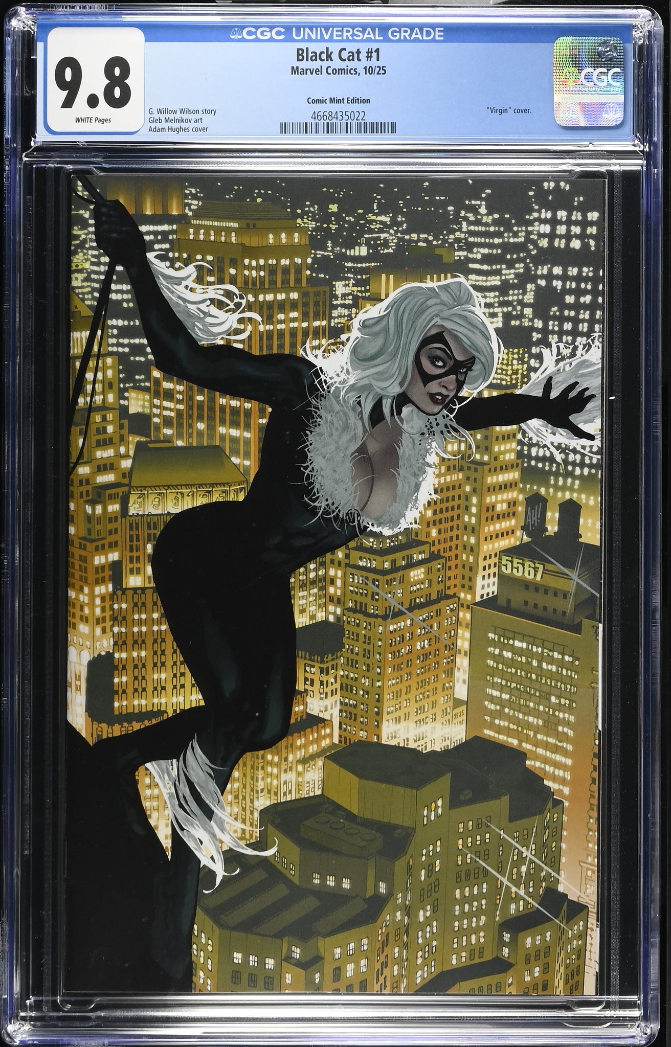 BLACK CAT #1 CGC 9.8 ADAM HUGHES EXCL 