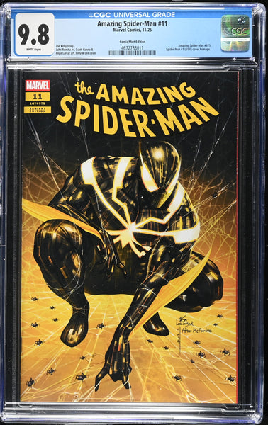 AMAZING SPIDER-MAN #11 CGC 9.8 INHYUK LEE NYCC 2025 EXCL "HOMAGE" VARIANT FIRST SYMBIE