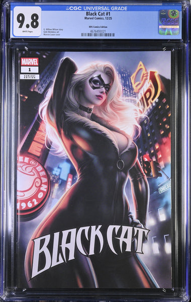 BLACK CAT #1 CGC 9.8 WARREN LOUW EXCLUSIVE VARIANT LTD TO 1000 SPIDER-MAN 2025
