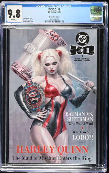 DC KO #1 CGC 9.8 NATALI SANDERS NYCC 2025 EXCL HARLEY QUINN VARIANT LTD 800