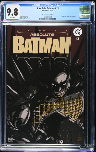 ABSOLUTE BATMAN #13 CGC 9.8 TAKASHI OKAZAKI NYCC 2025 EXCL VARIANT FIRST CATWOMAN