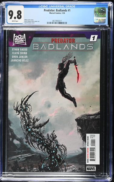 PREDATOR BADLANDS #1 CGC 9.8 FERREYRA VARIANT COVER-A MOVIE PREQUEL FIRST PRINT