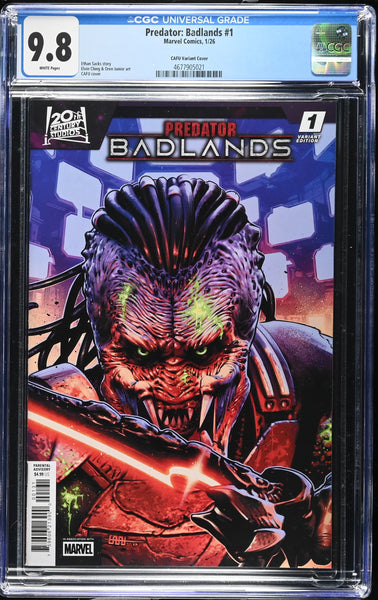 PREDATOR BADLANDS #1 CGC 9.8 CAFU FIRST PRINT VARIANT COVER-C MOVIE PREQUEL