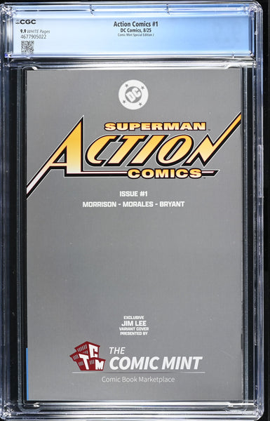 ACTION COMICS (NEW 52) #1 CGC 9.9 JIM LEE NYCC 2025 EXCL "B&W" VIRGIN VARIANT NOT 9.8