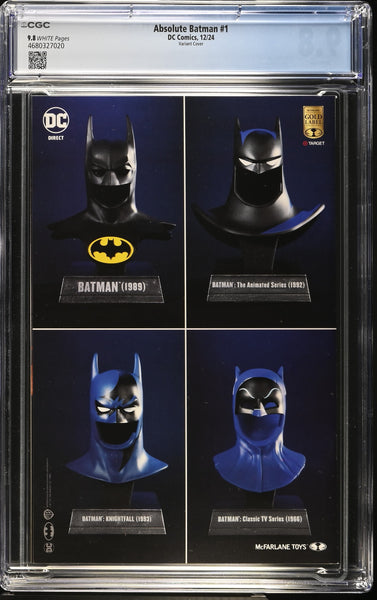 ABSOLUTE BATMAN #1 CGC 9.8 JIM LEE 1st PRINT CARDSTOCK VARIANT-B