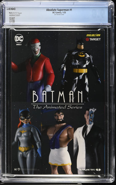 ABSOLUTE SUPERMAN #1 CGC 9.8 JIM LEE 1st PT CARDSTOCK VARIANT