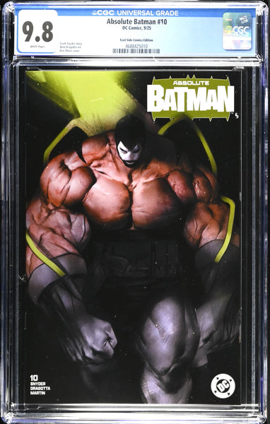 ABSOLUTE BATMAN #10 CGC 9.8 BEN OLIVER EXCL VARIANT LTD TO 500 FIRST KILLER CROC BANE