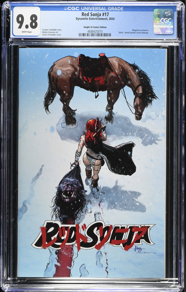RED SONJA #17 CGC 9.8 JAVIER FERNANDEZ MEGACON 2025 AKIRA HOMAGE EXCLUSIVE