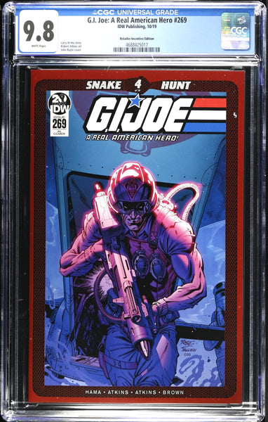G.I. JOE #269 CGC 9.8 JOHN ROYLE 1:10 RI INCENTIVE RETAILER VARIANT GI