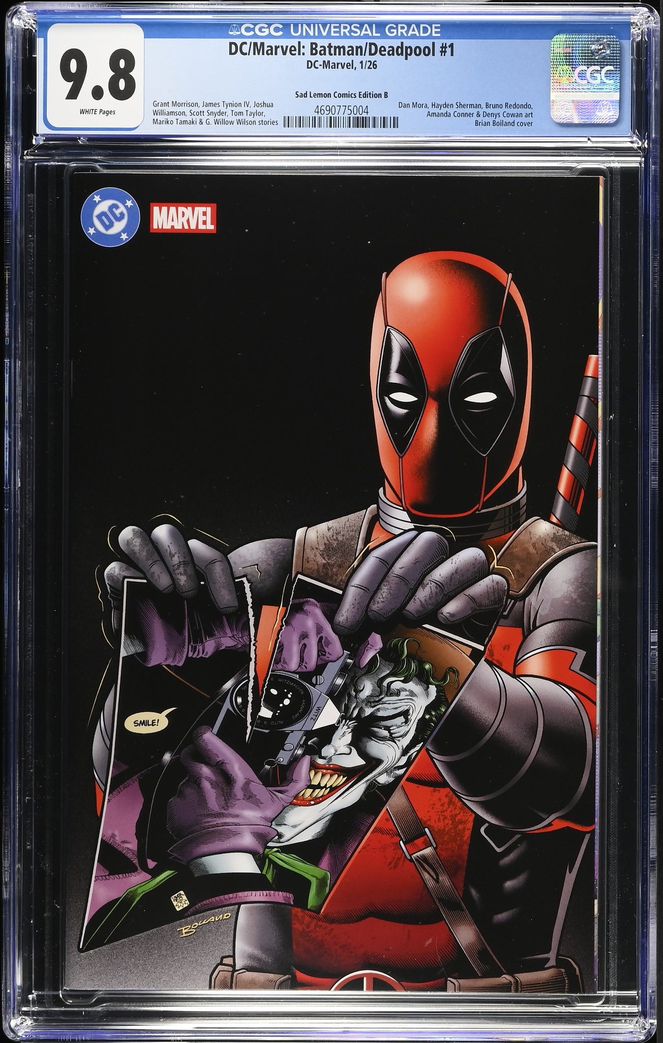 アメコミリーフ　CGC 9.8 Batman Deadpool #1 BATMAN / DEADPOOL #1 CGC 9.8 BRIAN BOLLAND KILLING JOKE VIRGIN