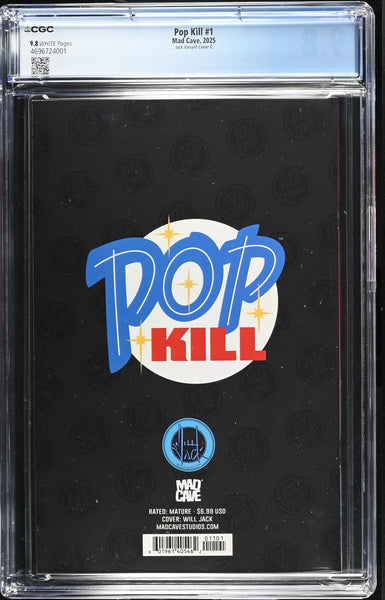 POP KILL #1 CGC 9.8 WILL JACK SEASONAL EXCL CHRISTMAS "SEXY RIBBON" VARIANT-A