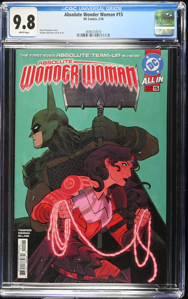 ABSOLUTE WONDER WOMAN #15 CGC 9.8 SHERMAN 1st PRINT COVER-A VARIANT BATMAN