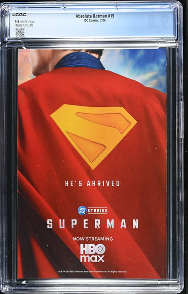 ABSOLUTE BATMAN #15 CGC 9.8 DRAGOTTA FIRST PRINT COVER-A VARIANT SCOTT SNYDER JOKER
