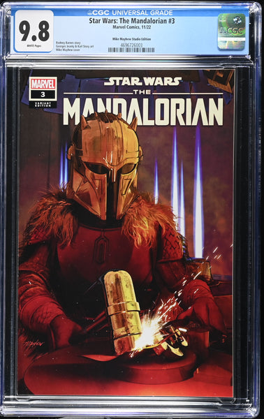 STAR WARS THE MANDALORIAN #3 CGC 9.8 MIKE MAYHEW EXCL VARIANT LIMITED TO 800