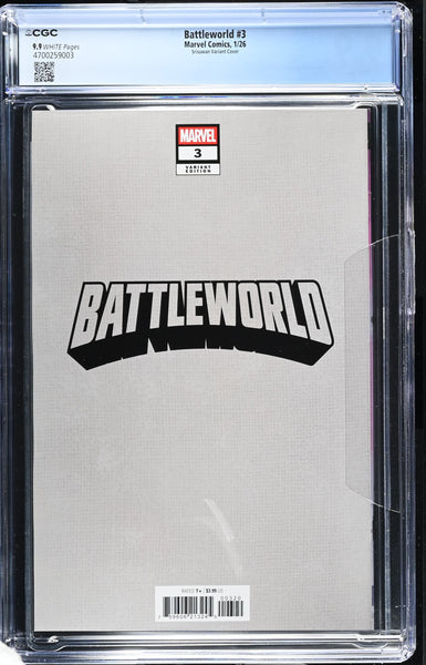 BATTLEWORLD #3 CGC 9.9 SKAN VENOM EXCL AMAZING SPIDER-MAN 238 VARIANT NOT 9.8