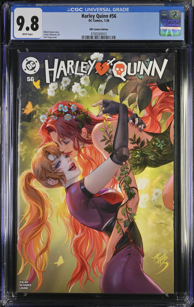 HARLEY QUINN #56 CGC 9.8 FAN YANG EXCL POISON IVY VARIANT LTD 800 BATMAN