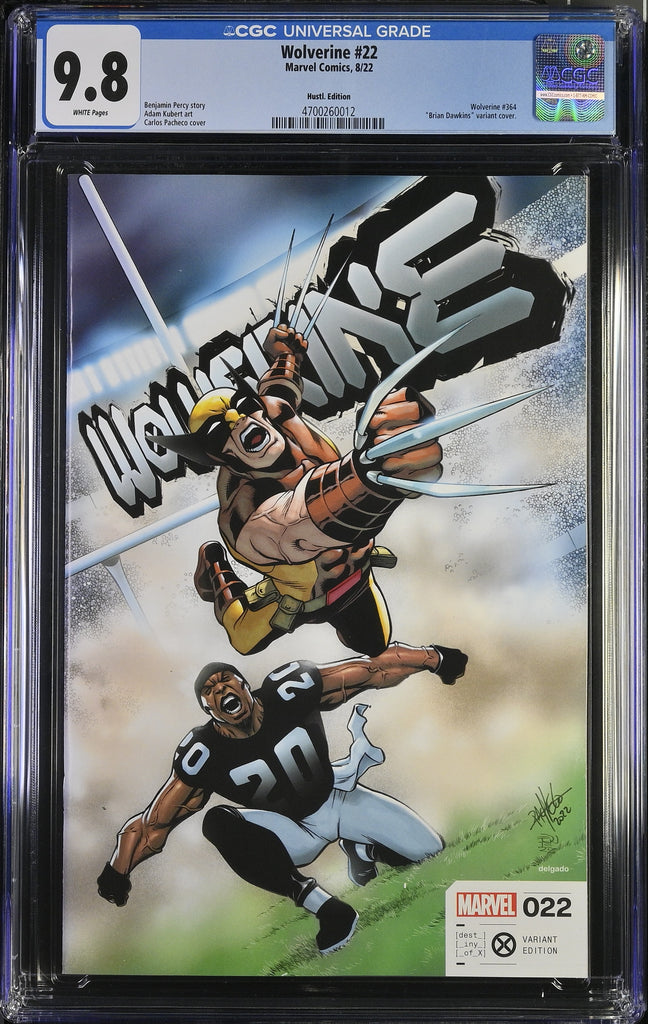 WOLVERINE 22 CGC 9.8 BRIAN DAWKINS HOF PHILADELPHIA EAGLES PACHECO