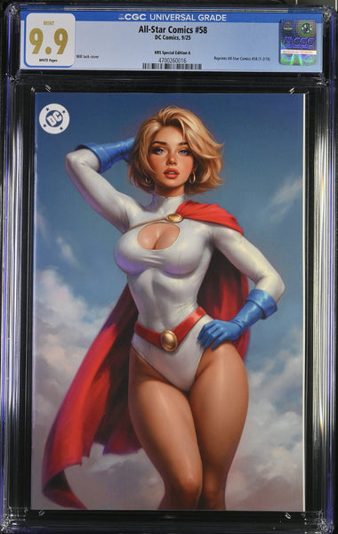 ALL STAR COMICS #58 CGC 9.9 BLIND BAG WILL JACK POWER GIRL VIRGIN VARIANT LTD 500 NOT 9.8