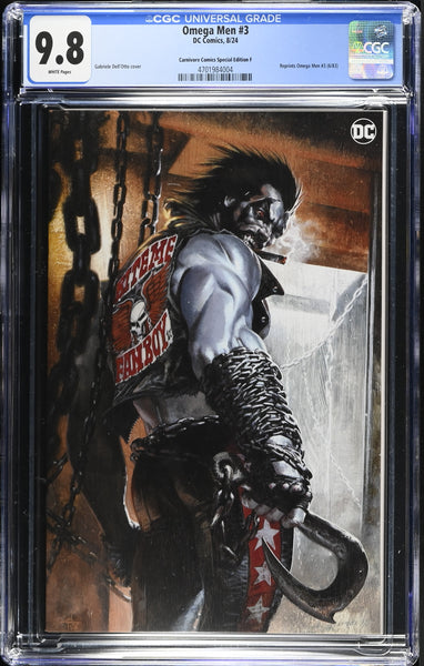 OMEGA MEN #3 CGC 9.8 GABRIELLE DELL OTTO EXCL FIRST LOBO VARIANT