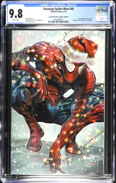 AMAZING SPIDER-MAN #40 CGC 9.8 JOHN GIANG CHRISTMAS TRADE & VIRGIN VARIANT OPTIONS