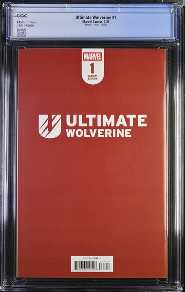 ULTIMATE WOLVERINE #1 CGC 9.8 LEE BERMEJO 1:100 RI "VIRGIN" VARIANT