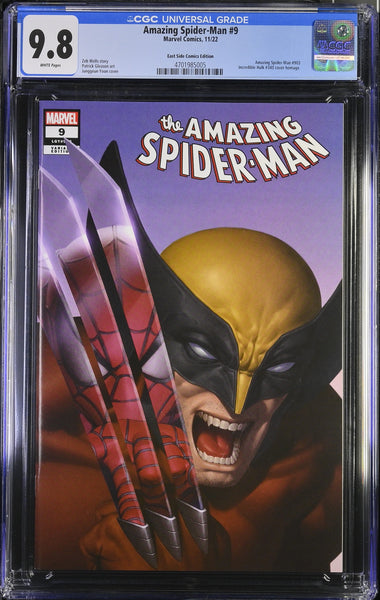 AMAZING SPIDER-MAN #9 CGC 9.8 JUNGGEUN YOON EXCL HOMAGE VARIANT LIMITED TO 600