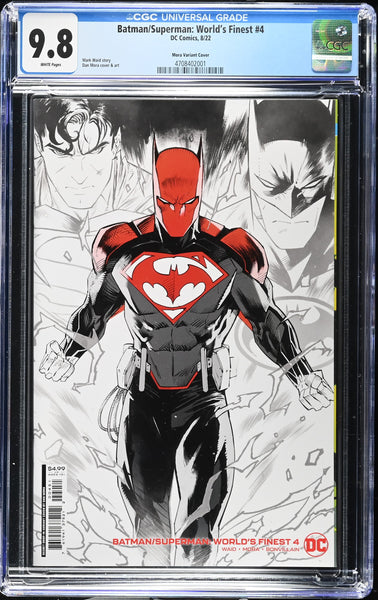 BATMAN SUPERMAN WORLD'S FINEST #4 CGC 9.8 DAN MORA FUSION VARIANT FIRST APPEAR