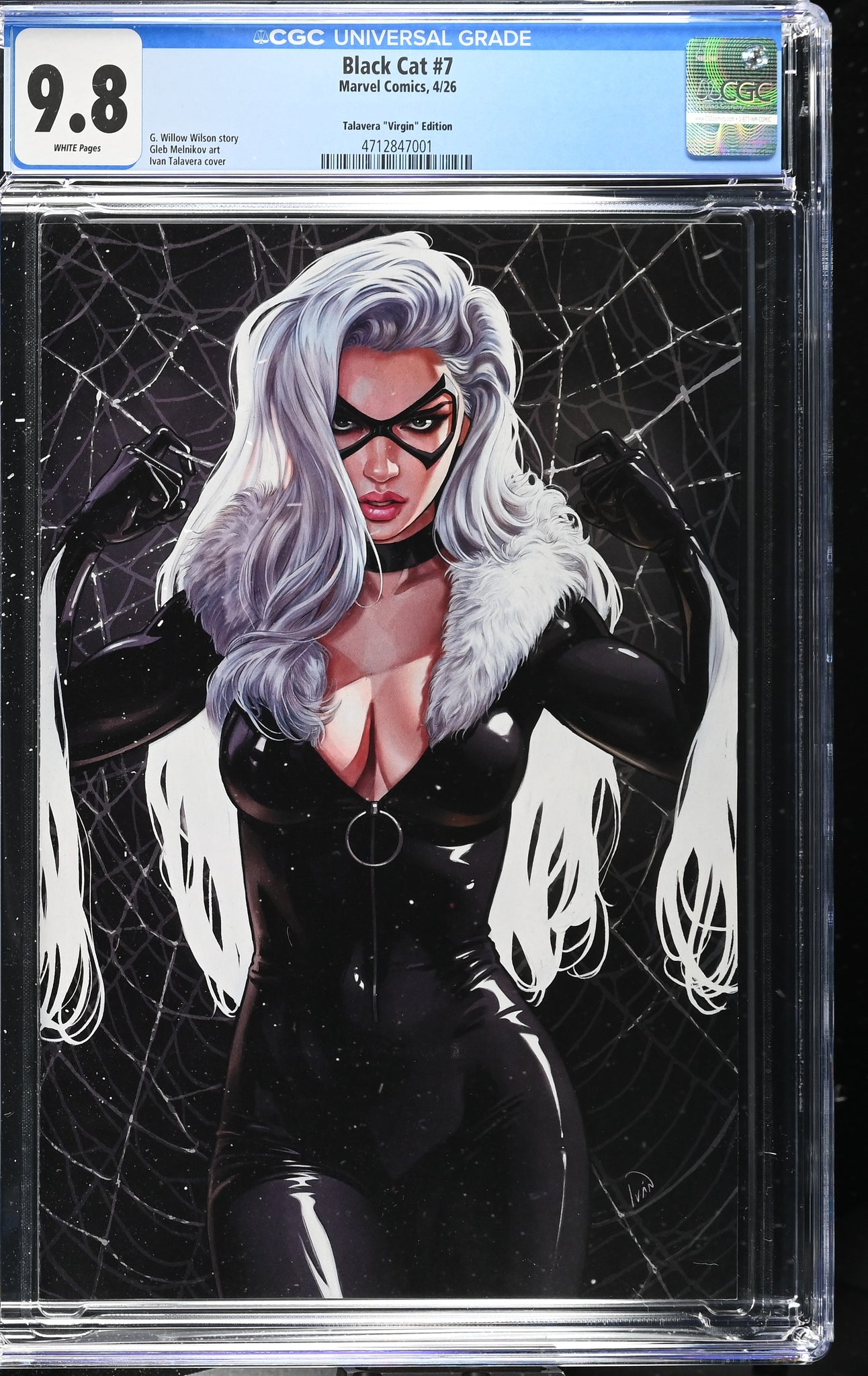 BLACK CAT #7 CGC 9.8 IVAN TALAVERA 1:100 RI VIRGIN VARIANT 2026