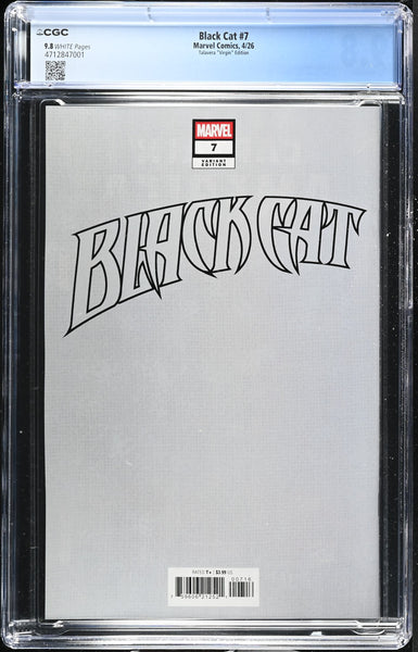 BLACK CAT #7 CGC 9.8 IVAN TALAVERA 1:100 RI VIRGIN VARIANT 2026 SPIDER-MAN