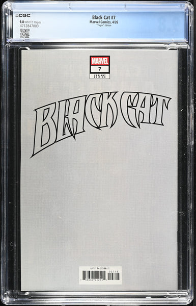 BLACK CAT #7 CGC 9.8 ADAM HUGHES 1:50 RI VIRGIN VARIANT 2026 SPIDER-MAN