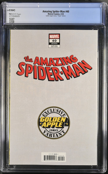 AMAZING SPIDER-MAN #40 CGC 9.8 JEEHYUNG LEE TRADE & VIRGIN VARIANT OPTIONS